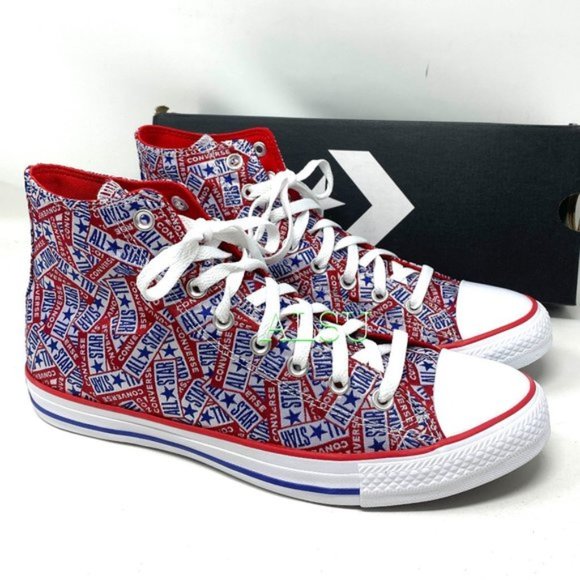 Converse Chuck Taylor AS High Canvas Red Casual Women's Size Sneakers 166828F - Picture 1 of 8